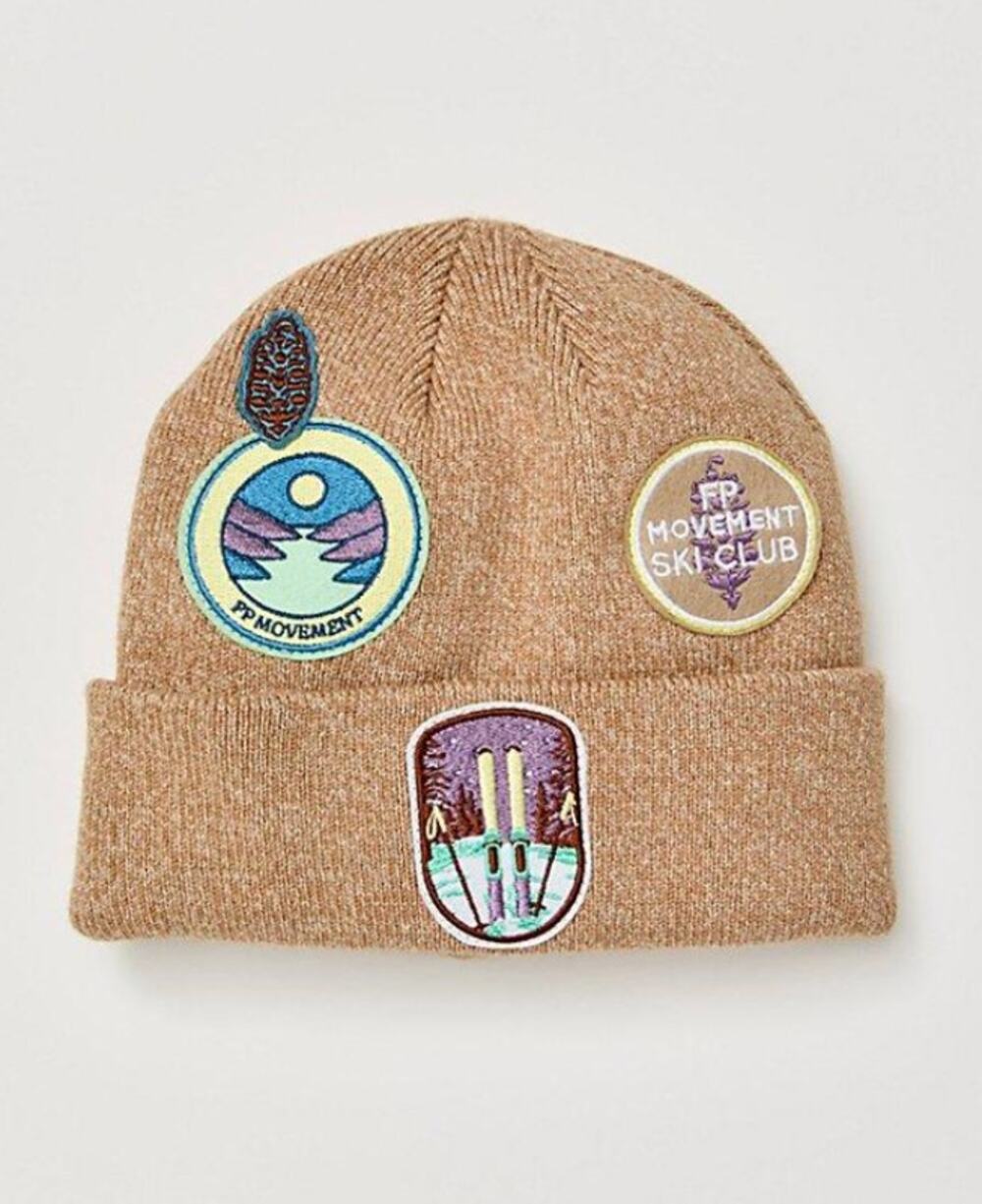 Free People Park Patch Beanie Hat NEW